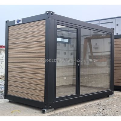 Hoofdstructuur Gegalvaniseerde stalen vierkantbuizen 10ft 20ft Prefab Container Houten huis voor kantoor Assembly House