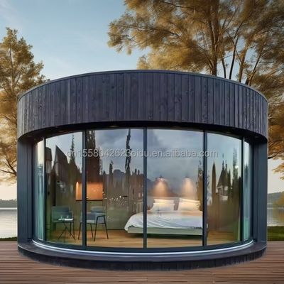 Modern Luxe Draagbaar Containerhuis Prefab Steel Structure Mobiele Prefab Villa Huis Hotel voor Hout Eco-vriendelijk
