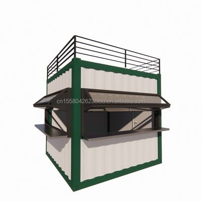 Gemodificeerde scheepvaartcontainer 10ft EU Mini Pop-up Shop voor Outdoor Fast-Food Restaurant Coffee Bar Convenience Store