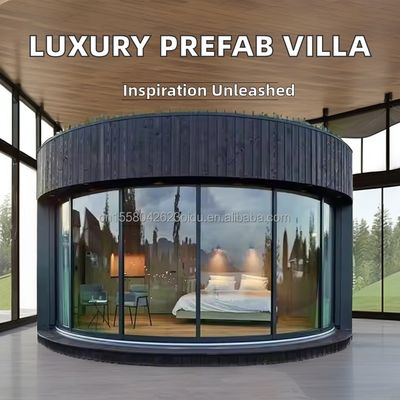 Modern Luxe Draagbaar Containerhuis Prefab Steel Structure Mobiele Prefab Villa Huis Hotel voor Hout Eco-vriendelijk
