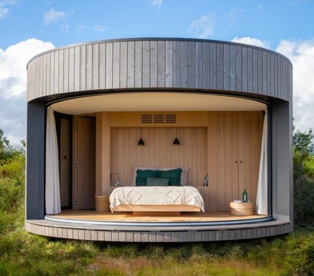 Hotel Container Huizen voor eindhotels Luxe Modern Houten Huis Stalen Structuur Ronde Huis Senglin Vakantiehuis