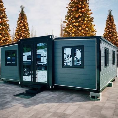 Prefab 40Ft 20Ft Container House Hurricane-proof Uitbreidbaar 2 slaapkamers Villa Draagbare Home Sandwich Panel Modern Design
