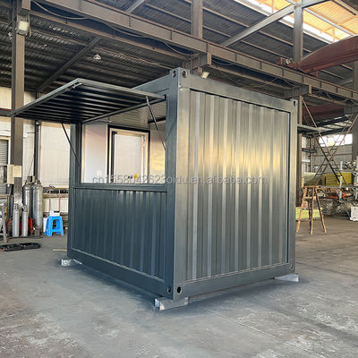 Prefab Shop Custom Pop Up Cafe Bar in 10ft en 20ft Container Coffee Shops met gegalvaniseerde stalen vierkant buizen