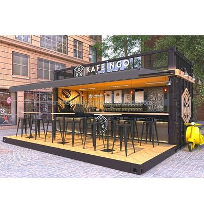 Coffee Bar Kiosk Gemaakt van gegalvaniseerd stalen buiging voor 20ft uitbreidbaar container huis