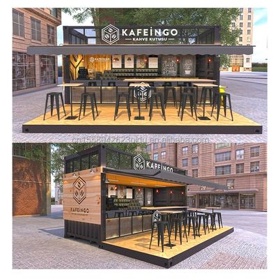 Coffee Bar Kiosk Gemaakt van gegalvaniseerd stalen buiging voor 20ft uitbreidbaar container huis