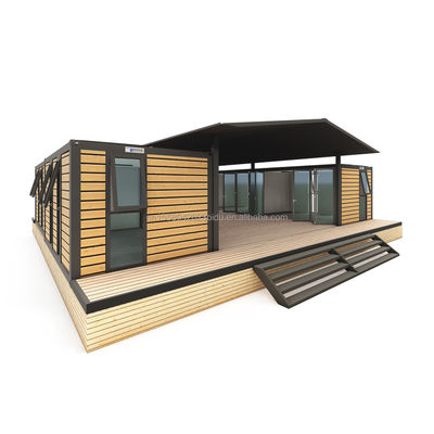 40ft groot containerhuis voor hotels en plattelandsbewoners Hout geprefabriceerd staal werkplaats/leslokaal sandwichpaneel