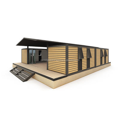 40ft groot containerhuis voor hotels en plattelandsbewoners Hout geprefabriceerd staal werkplaats/leslokaal sandwichpaneel