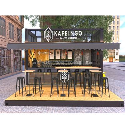 Coffee Bar Kiosk Gemaakt van gegalvaniseerd stalen buiging voor 20ft uitbreidbaar container huis