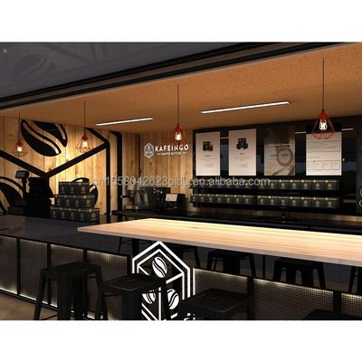 Coffee Bar Kiosk Gemaakt van gegalvaniseerd stalen buiging voor 20ft uitbreidbaar container huis