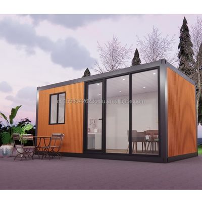 Moderne 3 slaapkamers Prefab huis Klaargemaakt Modulair Prefab Kleine container Uitbreidbare stalen buitenstructuur