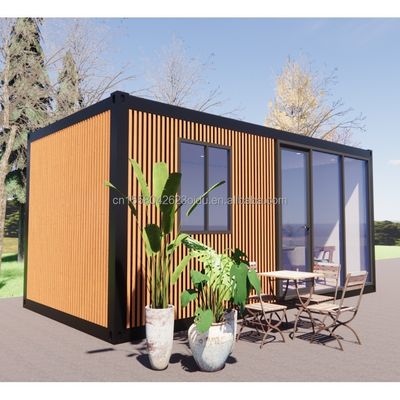 Moderne 3 slaapkamers Prefab huis Klaargemaakt Modulair Prefab Kleine container Uitbreidbare stalen buitenstructuur
