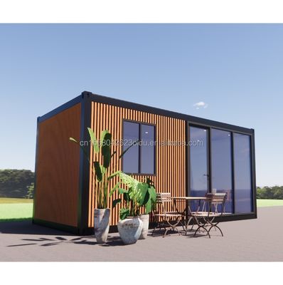 Moderne 3 slaapkamers Prefab huis Klaargemaakt Modulair Prefab Kleine container Uitbreidbare stalen buitenstructuur