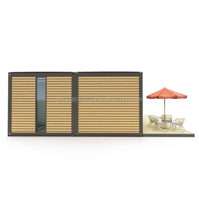 20ft of 40ft draagbare kleine woning geprefabriceerde villa van licht staal modulaire prefab huizen met gegalvaniseerde stalen vierkantbuizen