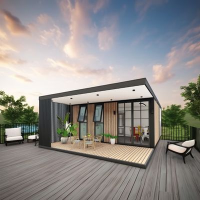 Stalen frame gegalvaniseerd stalen buiging 180g modern luxe design kleine prefab slaapkamer voor buiten tuin huis villa verkoop