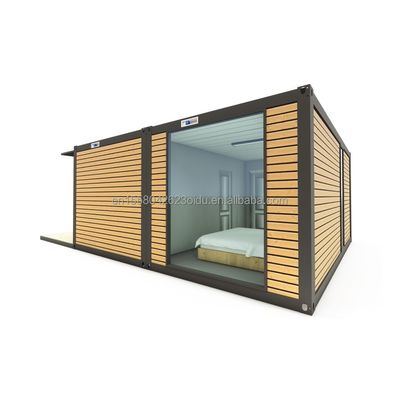 20ft of 40ft draagbare kleine woning geprefabriceerde villa van licht staal modulaire prefab huizen met gegalvaniseerde stalen vierkantbuizen
