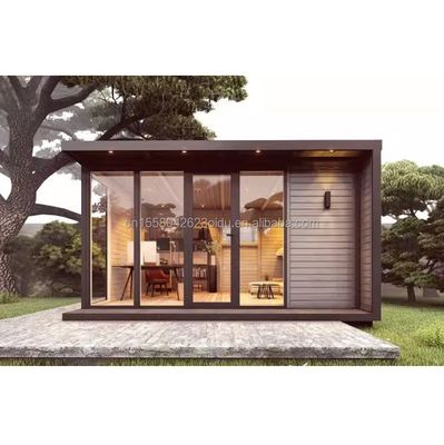 20ft stapelbare snelle assemblage mini afneembare draagbare huis 2 slaapkamer container huis met gegalvaniseerde stalen vierkant buizen