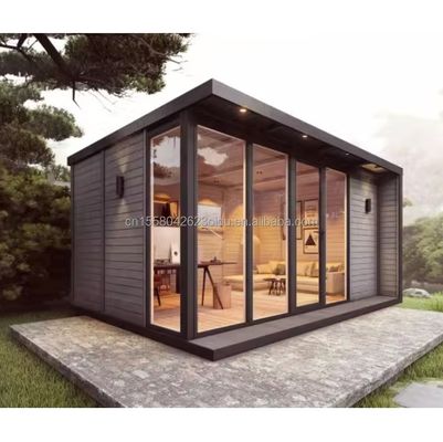 20ft stapelbare snelle assemblage mini afneembare draagbare huis 2 slaapkamer container huis met gegalvaniseerde stalen vierkant buizen