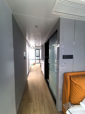 20ft stapelbare snelle assemblage mini afneembare draagbare huis 2 slaapkamer container huis met gegalvaniseerde stalen vierkant buizen