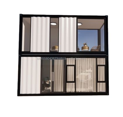 Modern ontwerp geprefabriceerd containerhuis voor kantoor/buiten Galvaniseerd stalen buigwerk 180g Tiny Prefab Home Tuinhuis