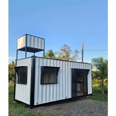 Hoofdstructuur Gegalvaniseerde stalen vierkantbuizen Flat Pack Container voor buiten Modern Design Prefab Container Huizen