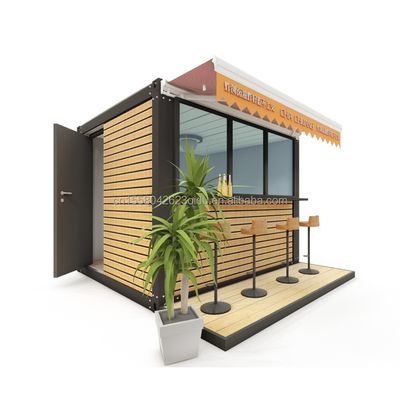 Mobiele staalconstructie Houten winkel Vinnige verkoop Booth Direct Home Bar Koffieshop