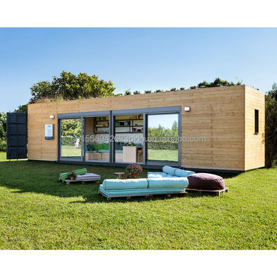 20 40 FT Modern Design Uitbreidbare Container Voorafgebouwde Houten Kleur Tuinhuis voor een aangepaste woonbeleving