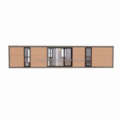 20 40 FT Modern Design Uitbreidbare Container Voorafgebouwde Houten Kleur Tuinhuis voor een aangepaste woonbeleving