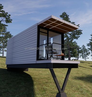 20 FT Modern Design Prefabricated Hanging House Steel Sandwich Panel Container voor buitenleven voor vakantie of familie