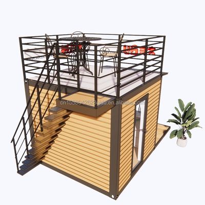 10FT Modern Design Steel Structure Container Store/Shop Houses and Prefabricated Modular Houses 3D Model/CAD tekeningen