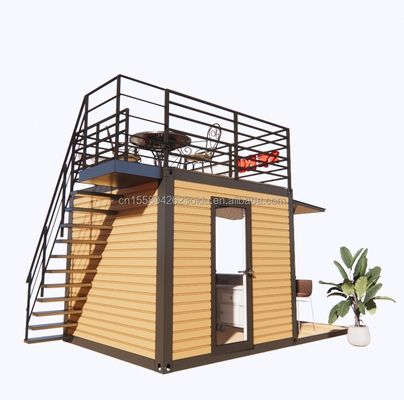 10FT Modern Design Steel Structure Container Store/Shop Houses and Prefabricated Modular Houses 3D Model/CAD tekeningen