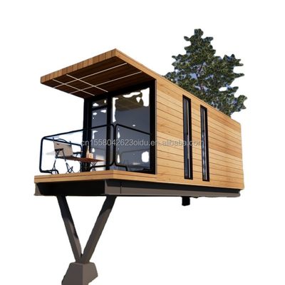 20 FT Modern Design Prefabricated Hanging House Steel Sandwich Panel Container voor buitenleven voor vakantie of familie