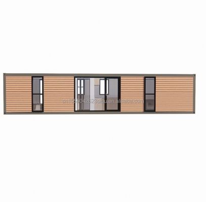 Moderne eenvoudige winkel op maat 20f 40ft Prefabricated uitbreidbaar houten container huis met 2 grote slaapkamer in eenvoudige stijl