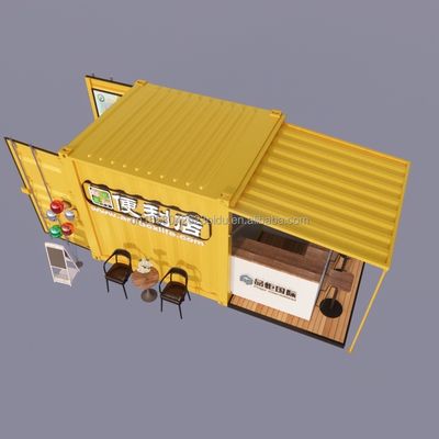 Draagbare Pop Up Mobile Mini 10ft Container Home Bar Prefab Restaurant Winkel Street Food Kiosk