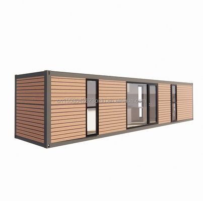 Moderne eenvoudige winkel op maat 20f 40ft Prefabricated uitbreidbaar houten container huis met 2 grote slaapkamer in eenvoudige stijl