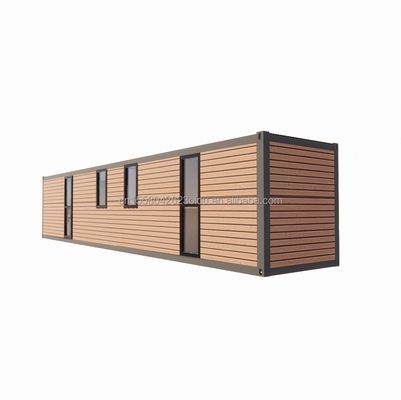Moderne eenvoudige winkel op maat 20f 40ft Prefabricated uitbreidbaar houten container huis met 2 grote slaapkamer in eenvoudige stijl
