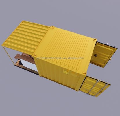 Draagbare Pop Up Mobile Mini 10ft Container Home Bar Prefab Restaurant Winkel Street Food Kiosk