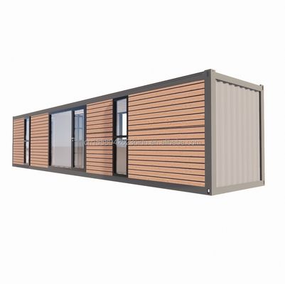 Moderne eenvoudige winkel op maat 20f 40ft Prefabricated uitbreidbaar houten container huis met 2 grote slaapkamer in eenvoudige stijl
