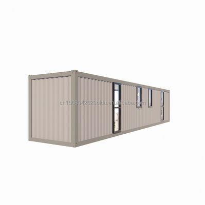 Moderne eenvoudige winkel op maat 20f 40ft Prefabricated uitbreidbaar houten container huis met 2 grote slaapkamer in eenvoudige stijl