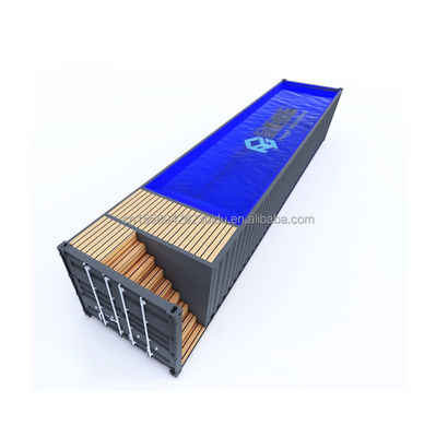 Gepersonaliseerd zwembad voor scheepvaartcontainers in 20ft/40ft met wand 50/75/100mm Wave Sandwich Panel