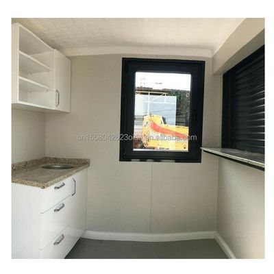 Sandwich Panel Door Container Huizen 40ft Twee slaapkamers voor Glass Door Living Accommodation