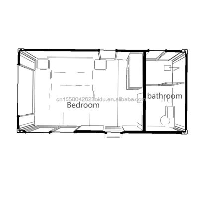 20ft modern geprefabriceerd staalcontainer huis houten kleur woonhuis geprefabriceerd woonhuis klein huis paar hotelkamer