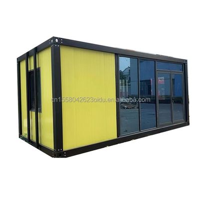 20ft 40ft Light Steel Container House Modern Design Prefab Camping Homes met gegalvaniseerde stalen buiging 180g en stalen frame