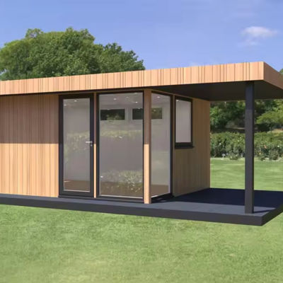 Muur 50/75/100mm Wave Sandwich Panel Uitbreidbaar Stalen Outdoor Living Unit Houten Prefab Huis voor mobiel wonen 20ft/40ft