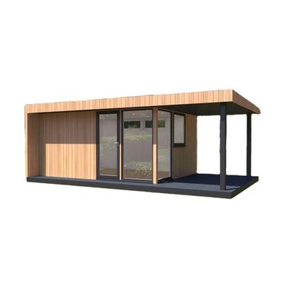 Muur 50/75/100mm Wave Sandwich Panel Uitbreidbaar Stalen Outdoor Living Unit Houten Prefab Huis voor mobiel wonen 20ft/40ft