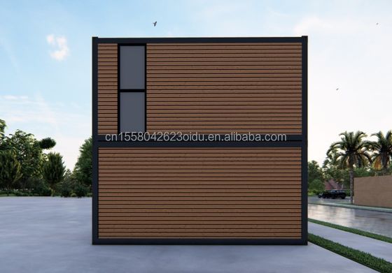 Buitenwoning Kleine huizen Luxe twee verdiepingen moderne prefab staal villa modulair prefab scheepvaartcontainer huis