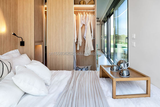 Huur een prefabriekeerd houten huis Containerhuis voor hotelverblijf