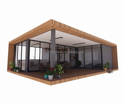 20 voet luxe mobiel huis met woon- en aluminium alloy ramen aangepaste flat villa's