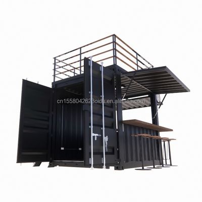 Mini 10ft pop-up winkel stevig staal frame container bar stand met gegalvaniseerde stalen buiging