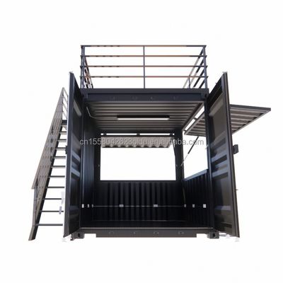 Mini 10ft pop-up winkel stevig staal frame container bar stand met gegalvaniseerde stalen buiging