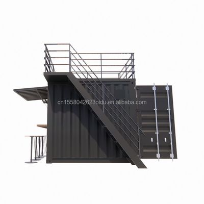 Mini 10ft pop-up winkel stevig staal frame container bar stand met gegalvaniseerde stalen buiging